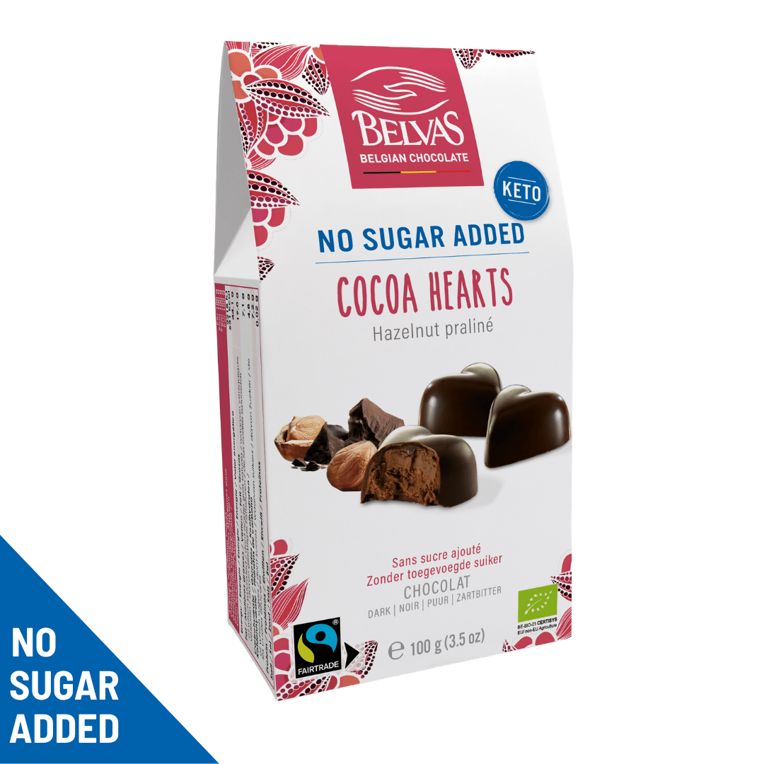 Chocolate lovers - Coeurs Caramel salé et Chocolat noir (100g)